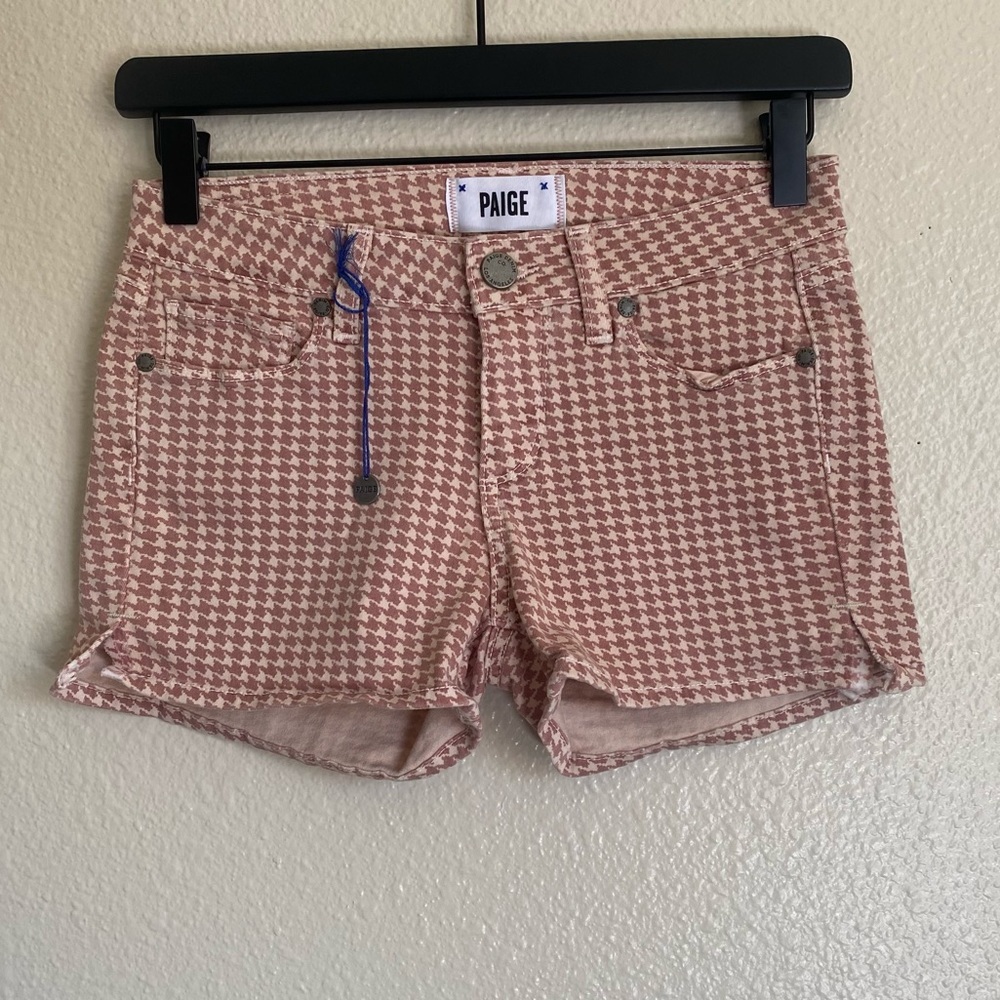 PAIGE Houndstooth Summer Short  Shorts